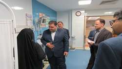 بازدید سرزده بازرس کل استان یزد از بخش‌های مختلف بیمارستان شهید صدوقی